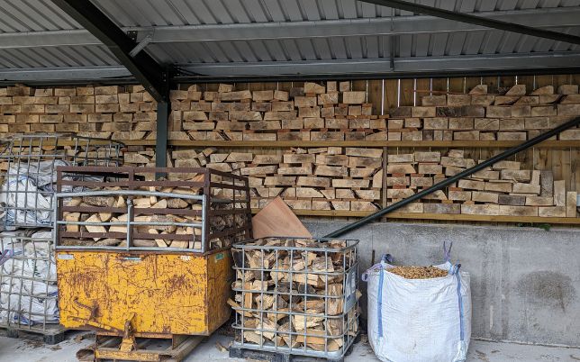 Seasoned timber store